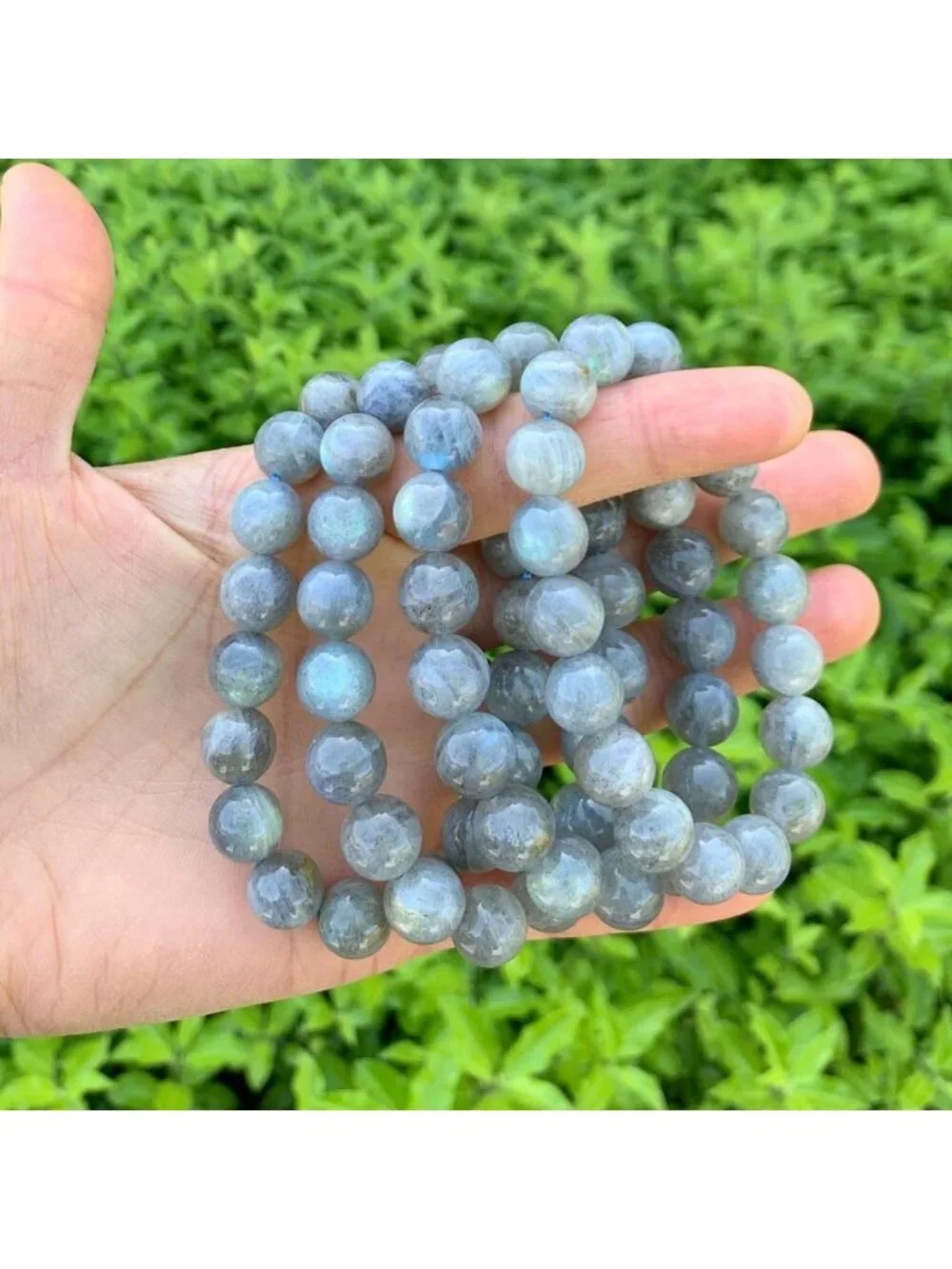 Natural Stretch Gemstone Bracelet 10mm Beads, Healing Crystal Chakra Jewelry